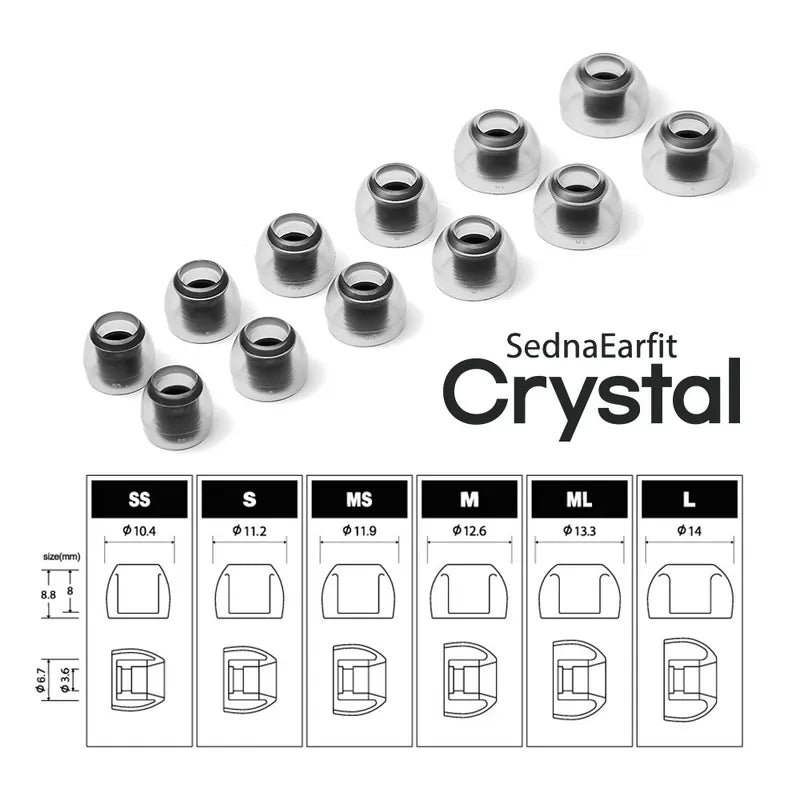 AZLA SednaEarfit CRYSTAL Standard (2 Pairs)