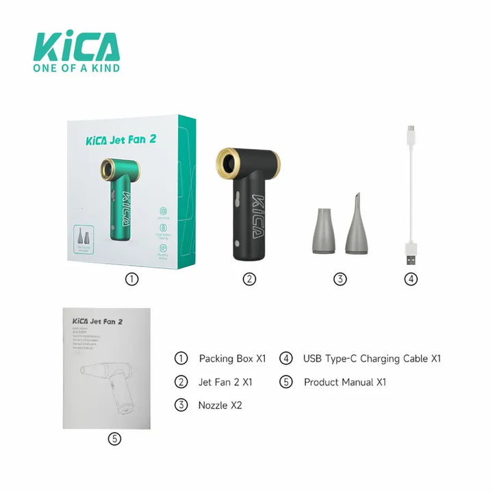 KiCA Jet Fan 2 Compressed Air Duster Air Blowser