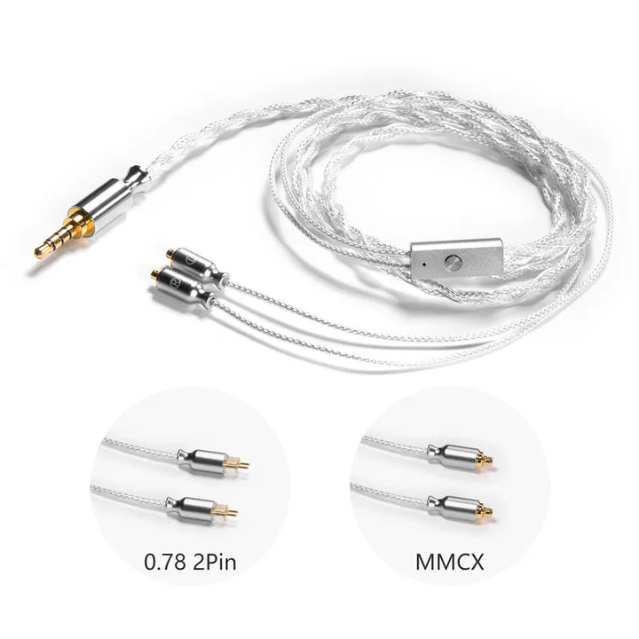 ddHiFi - M120A (MMCX/0.78 Pin) Earphone Upgrade Cable with In-line Controls and Microphone