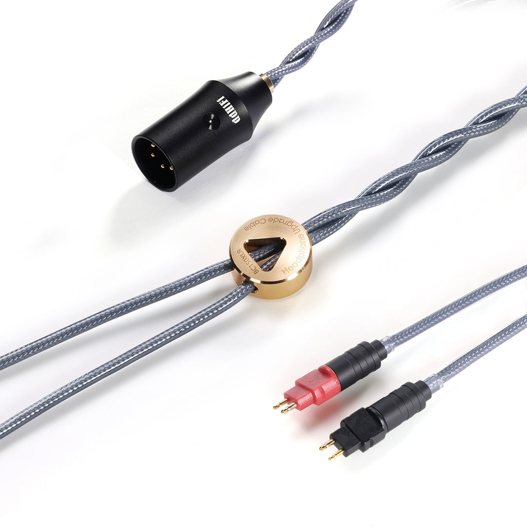 ddHiFi - BC150XLR (145cm/195cm/295cm) Double Shielded Silver Headphone Upgrade Cable