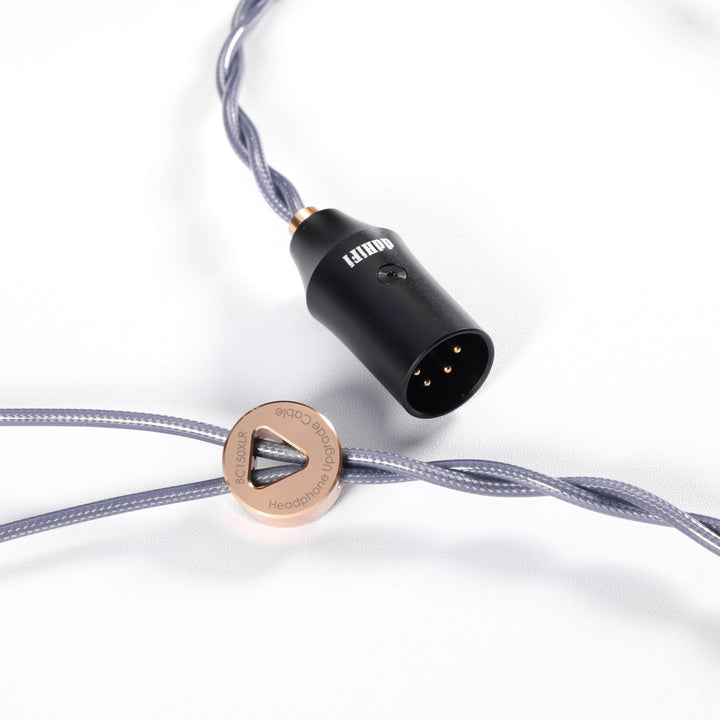 ddHiFi - BC150XLR (145cm/195cm/295cm) Double Shielded Silver Headphone Upgrade Cable