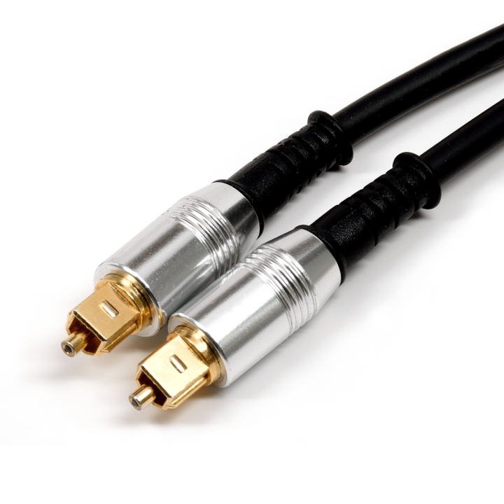 Benchmark TOSLINK Optical Cable with Metal Connectors for Digital Audio