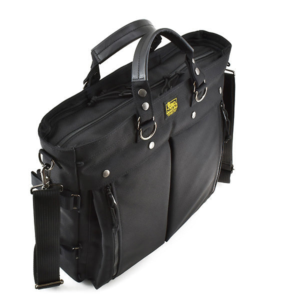 VanNuys - N183 Flyer 3way Briefcase (Black/Grey)