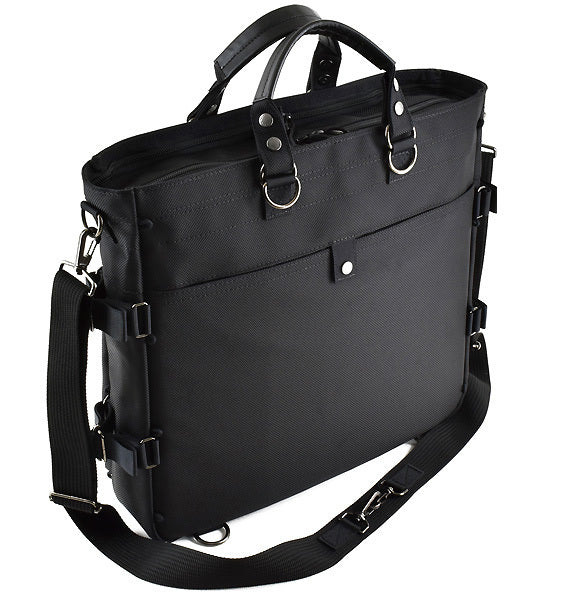 VanNuys - N183 Flyer 3way Briefcase (Black/Grey)